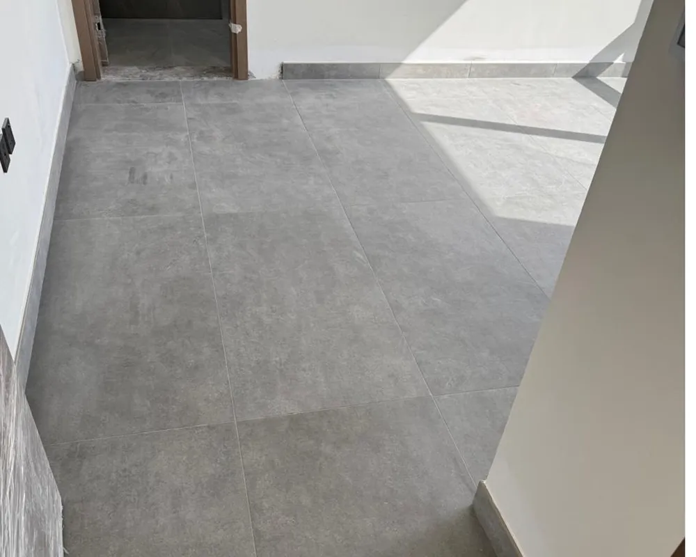 Room floor tiling